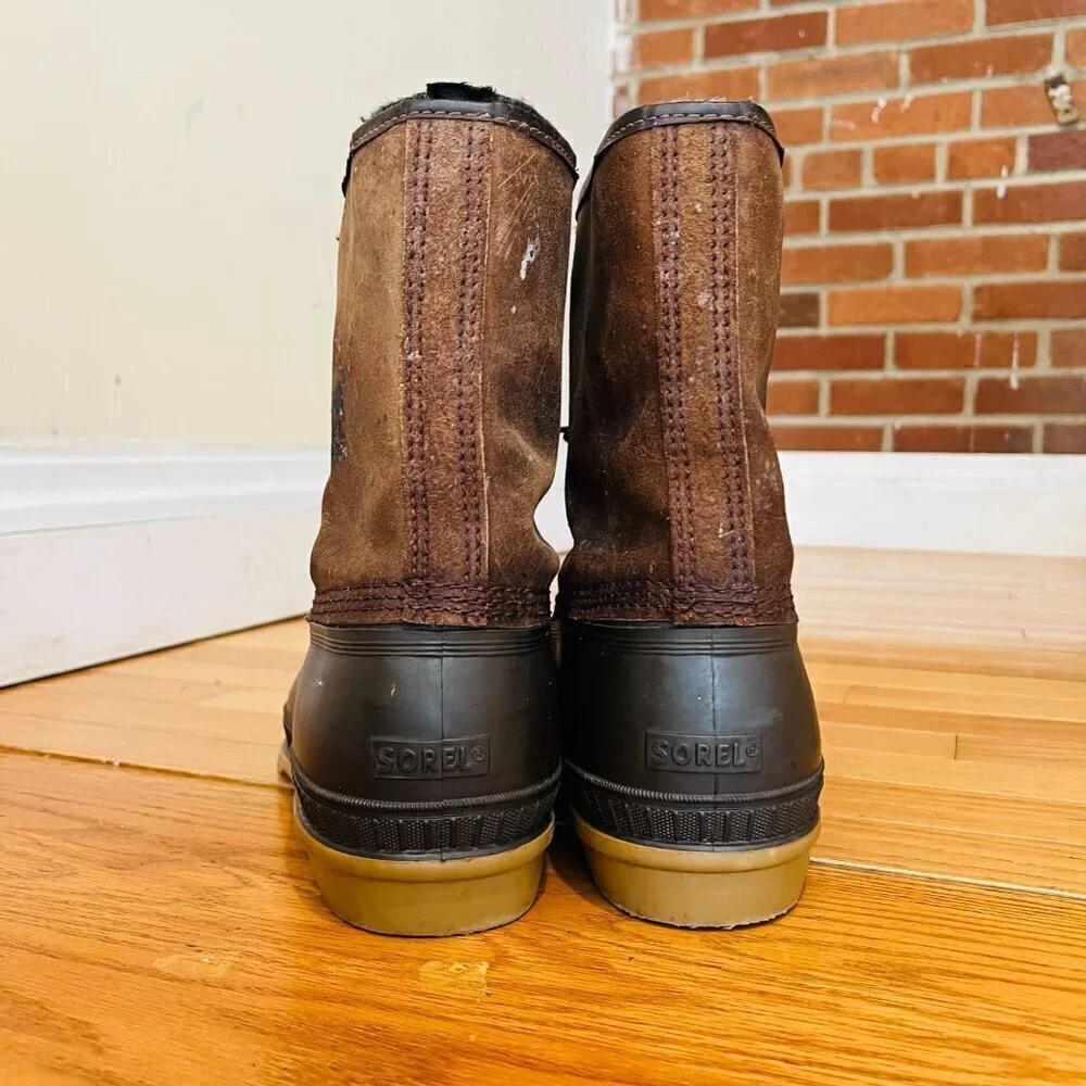 Sorel Kaufman Canada Waterproof Work Boots Felt Lined Size 13